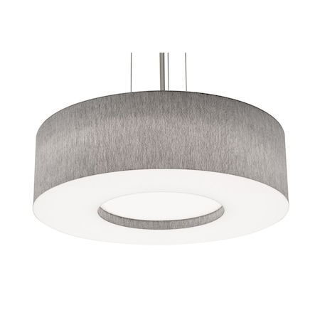 Afx Montclair 24in. LED Pendant, Satin Nickel Finish, Grey Shade MCP2432L5AJUDSN-GY